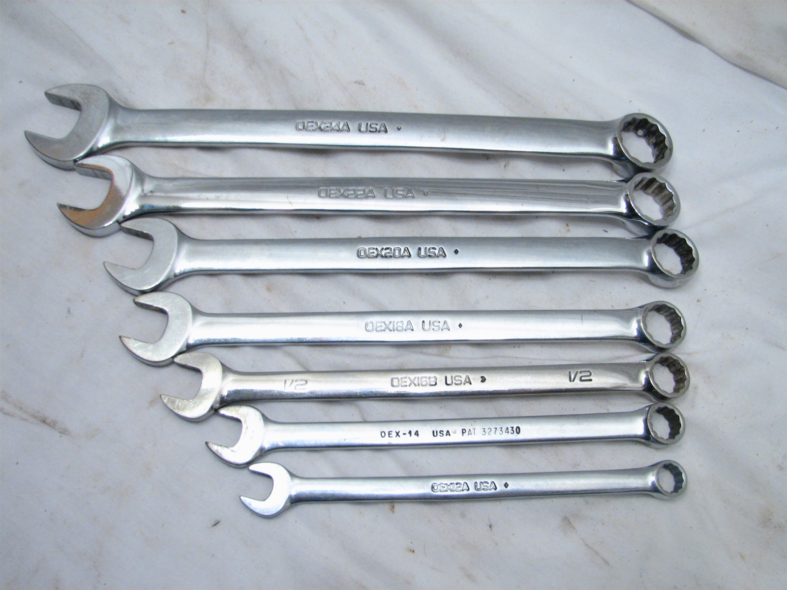 Set Snap-On SAE OEX Combination Wrenches Hand Tool 3/8-3/4 ...