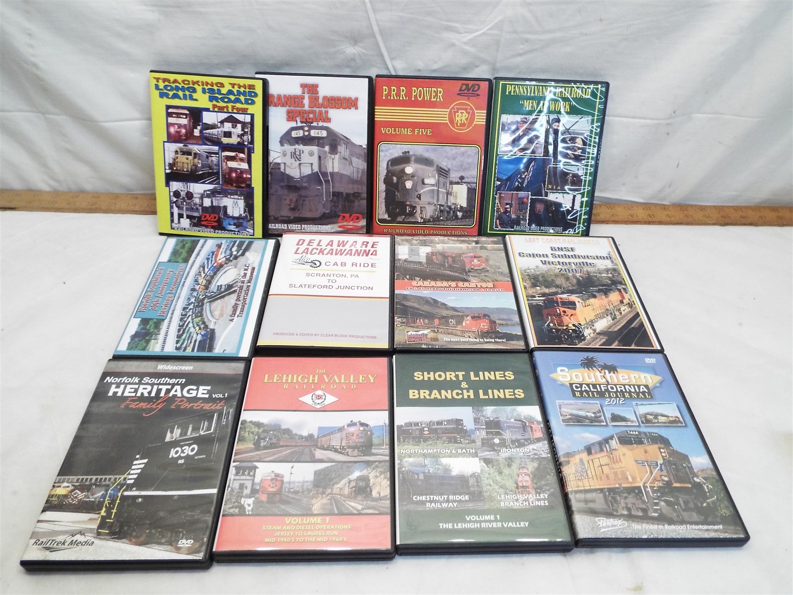 12 DVD Lot Railfanning Train Watching B & O, Delaware & Hudson, NS