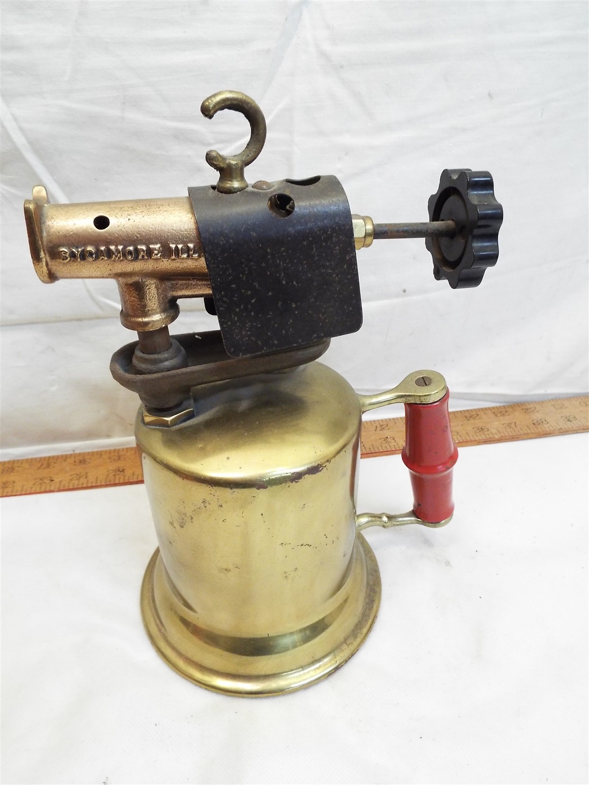 Antique Turner Brass Works Gasoline Blow Torch Welding Tool Gas