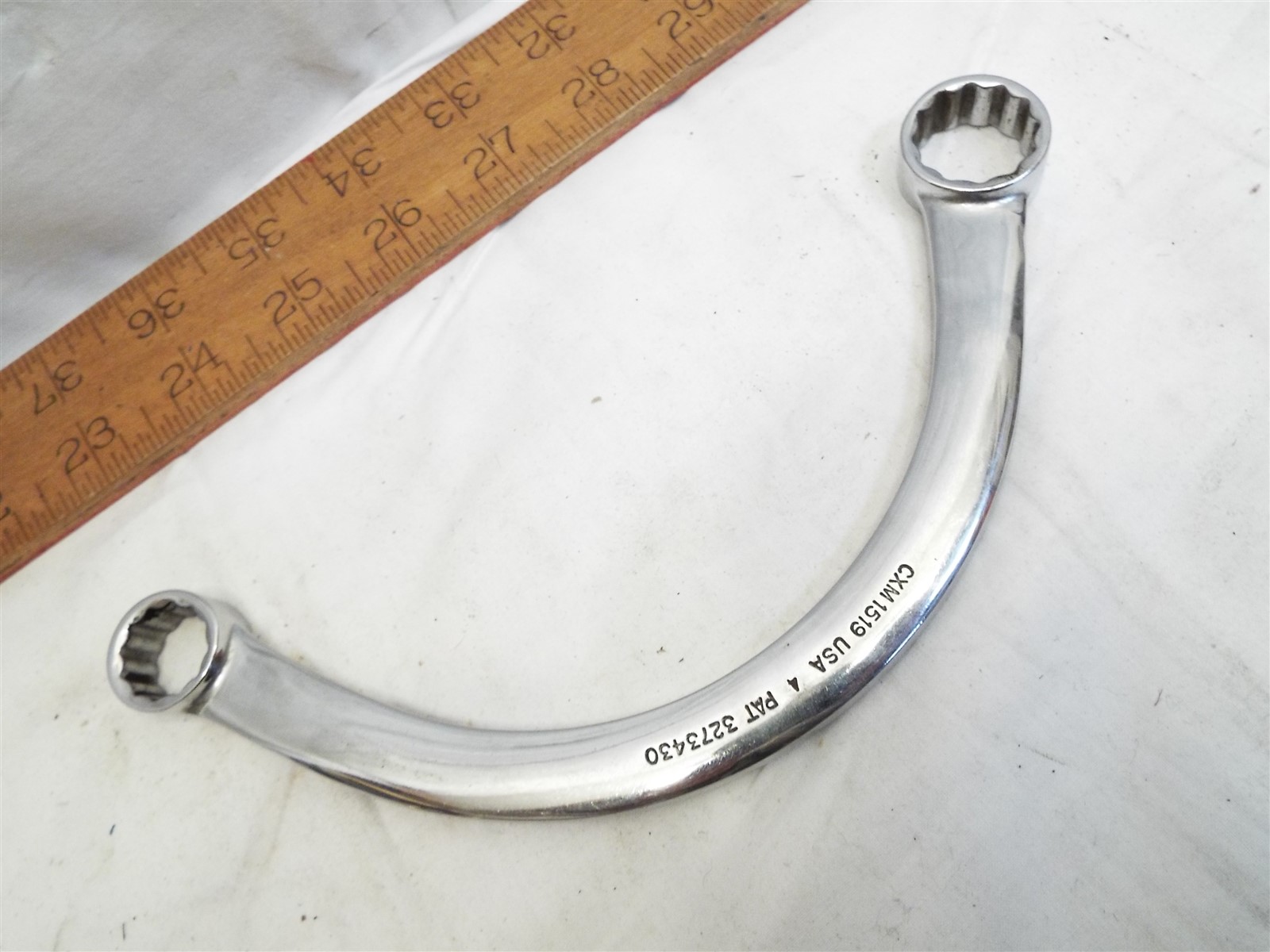 Snap-On CXM1519 Metric 15mm 19mm 12pt Half Moon Obstruction Box