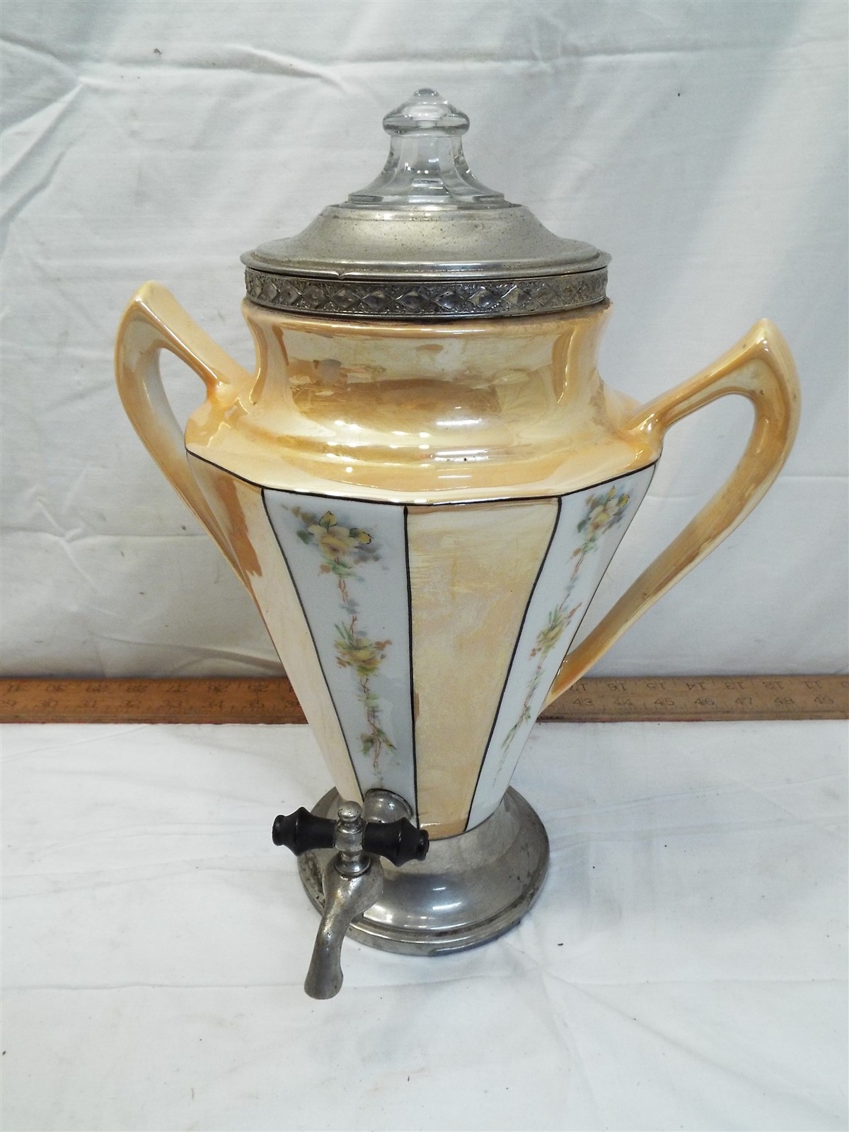 Royal Rochester Fraunfelter Orange Luster Porcelain Coffee