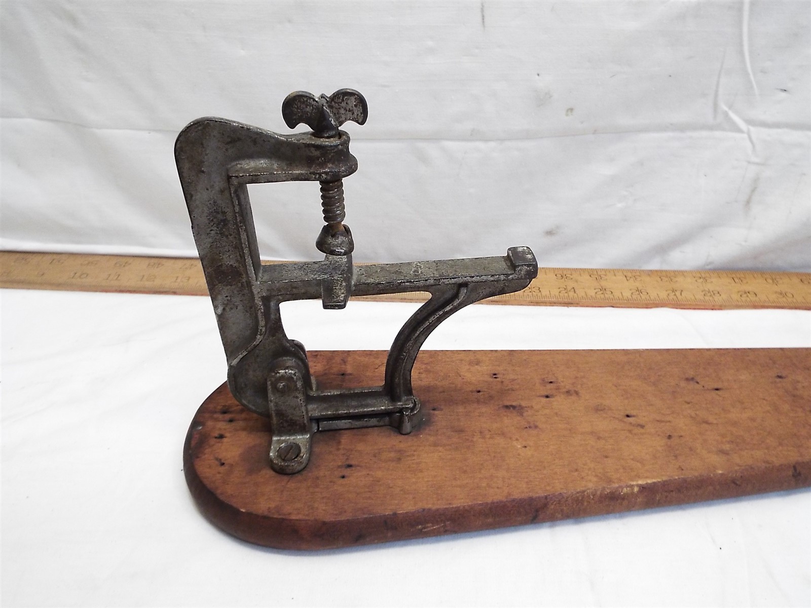 Antique Table Top Fold / Flip Up Wooden Ironing Board 1903 Patent