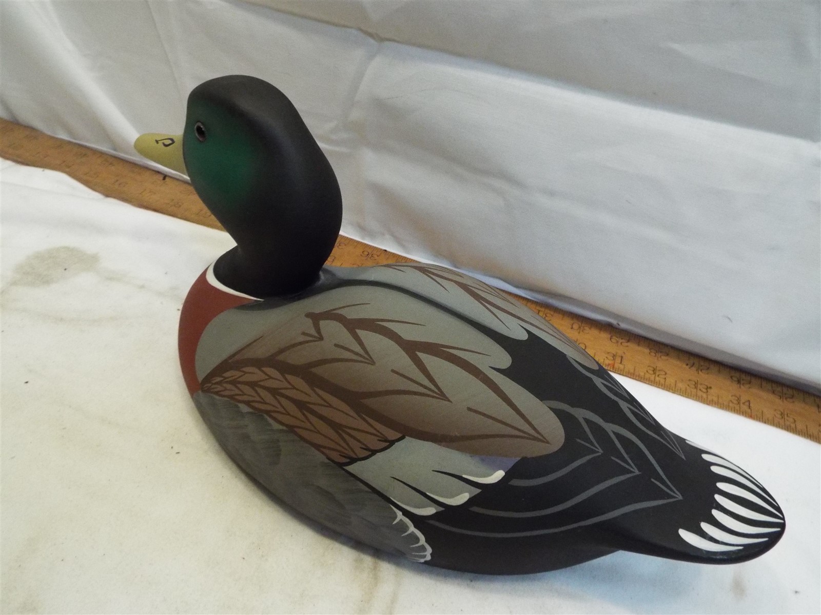 Stoney Point Wooden Mallard Drake Duck Decoy Bird 1986 Model