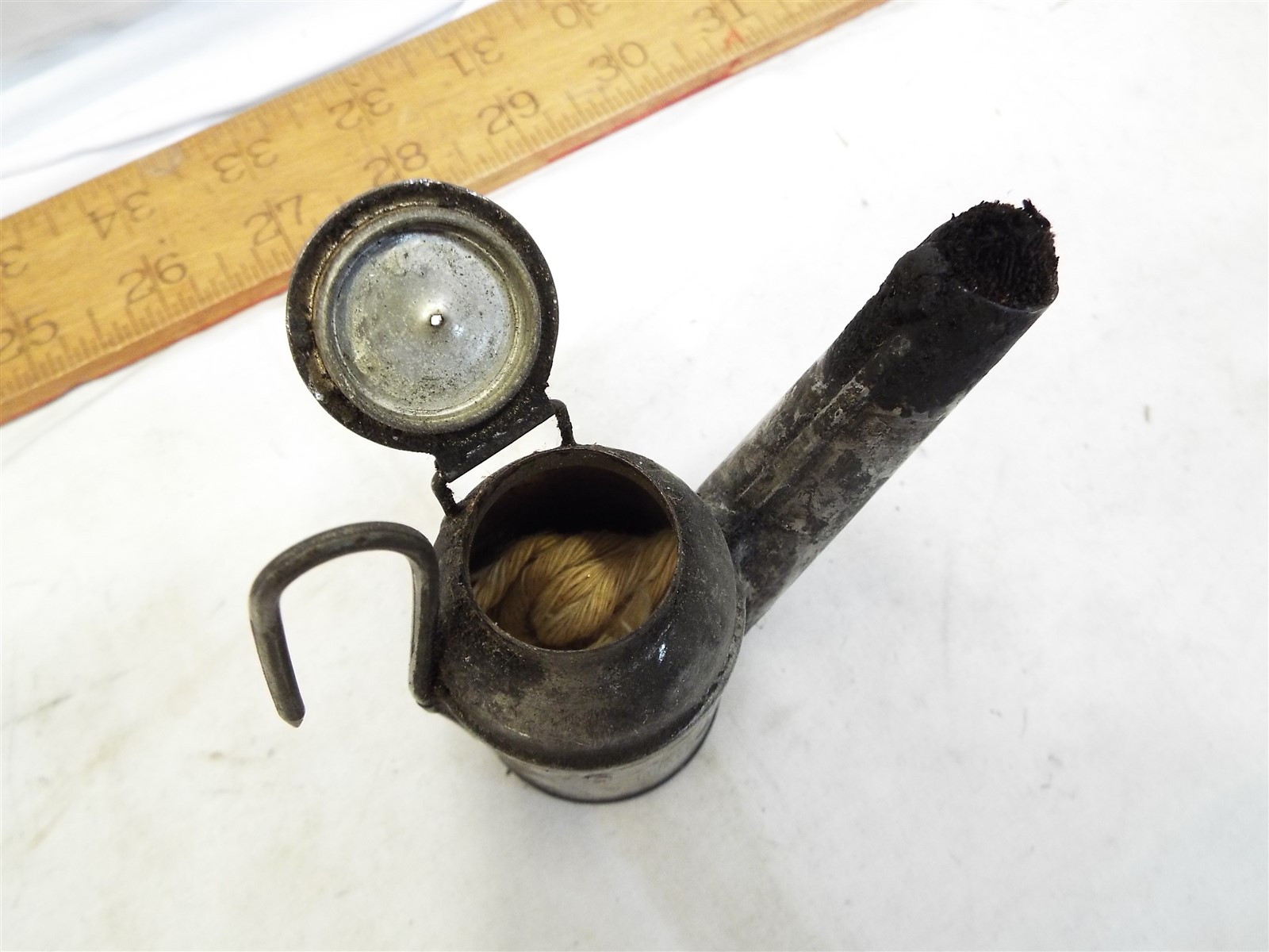 Tin Miners Lamp C. George Hazelton PA Mining Hat Teapot Lantern