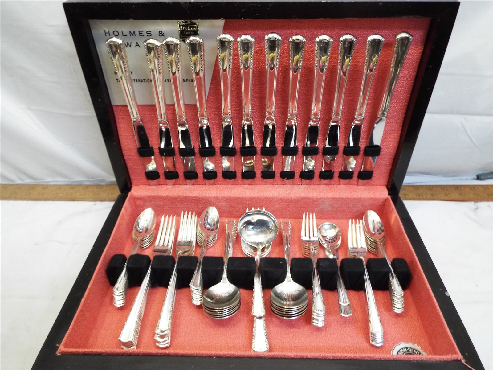 Holmes & Edwards Silver Plate IS Flatware Set May Queen 78pcs svc
