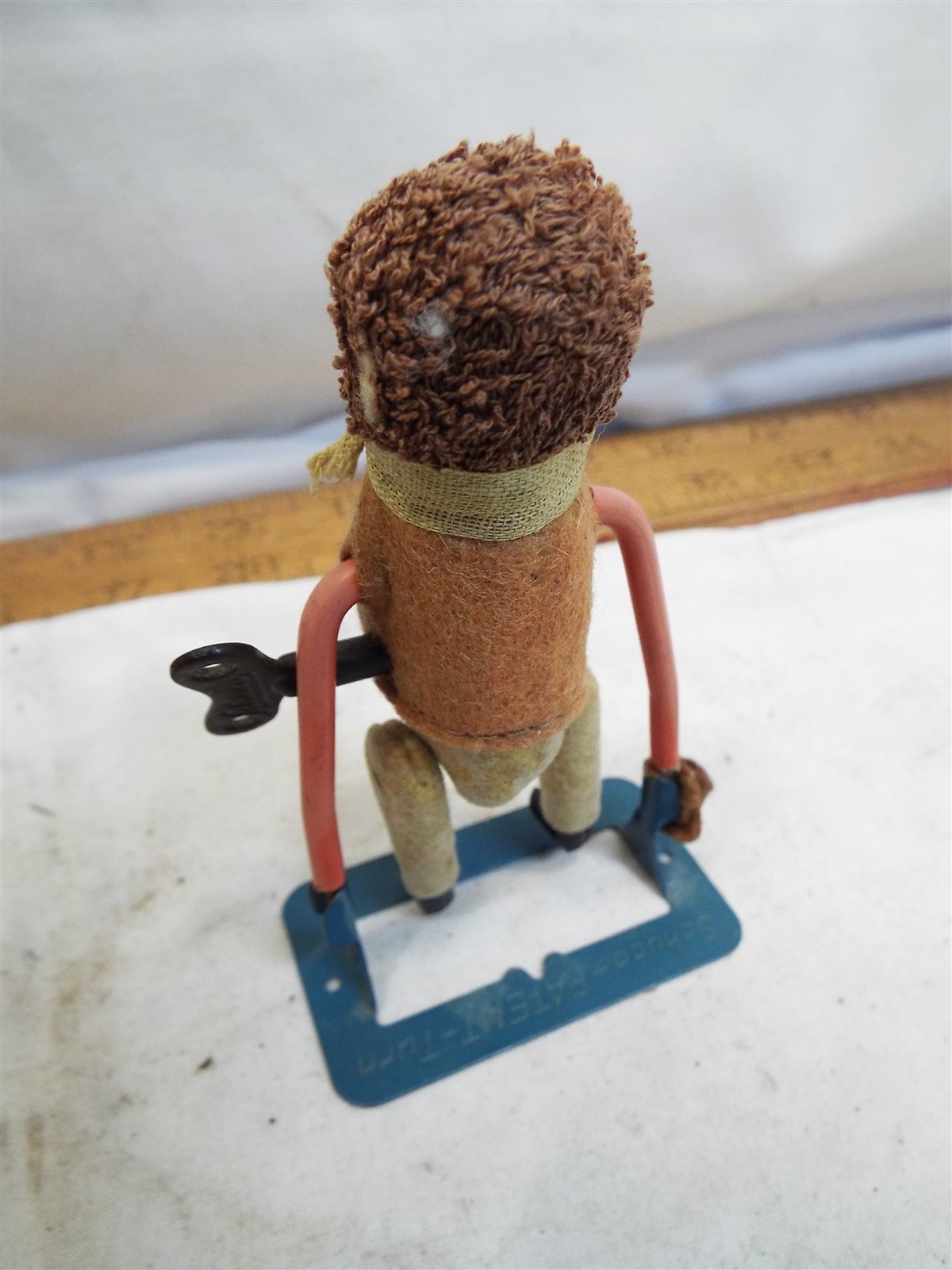 Vintage Schuco Wind-Up Clockwork Swinging Flipping Tin Toy Monkey