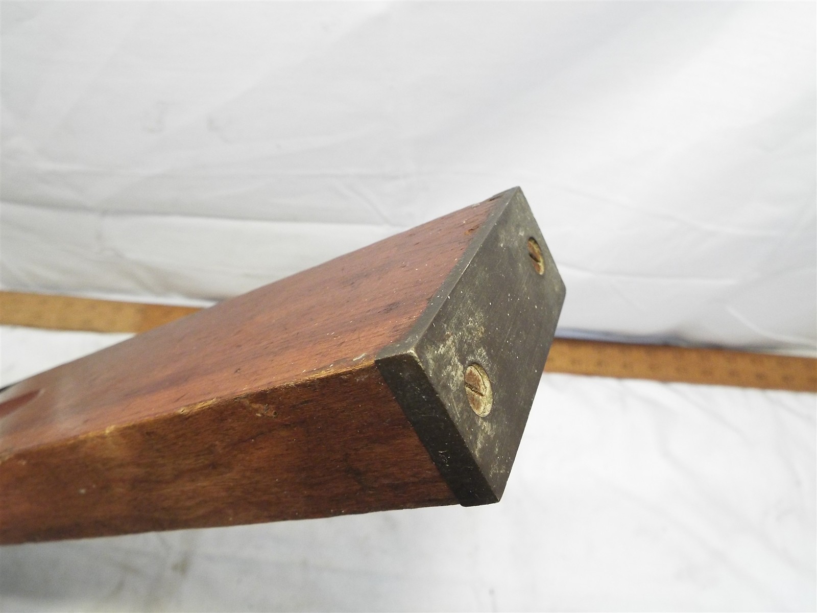 Stanley Sweetheart Cherry Wooden Level + Decal #3 24" 2 Bubble Brass Tipped Tool detailed image 6