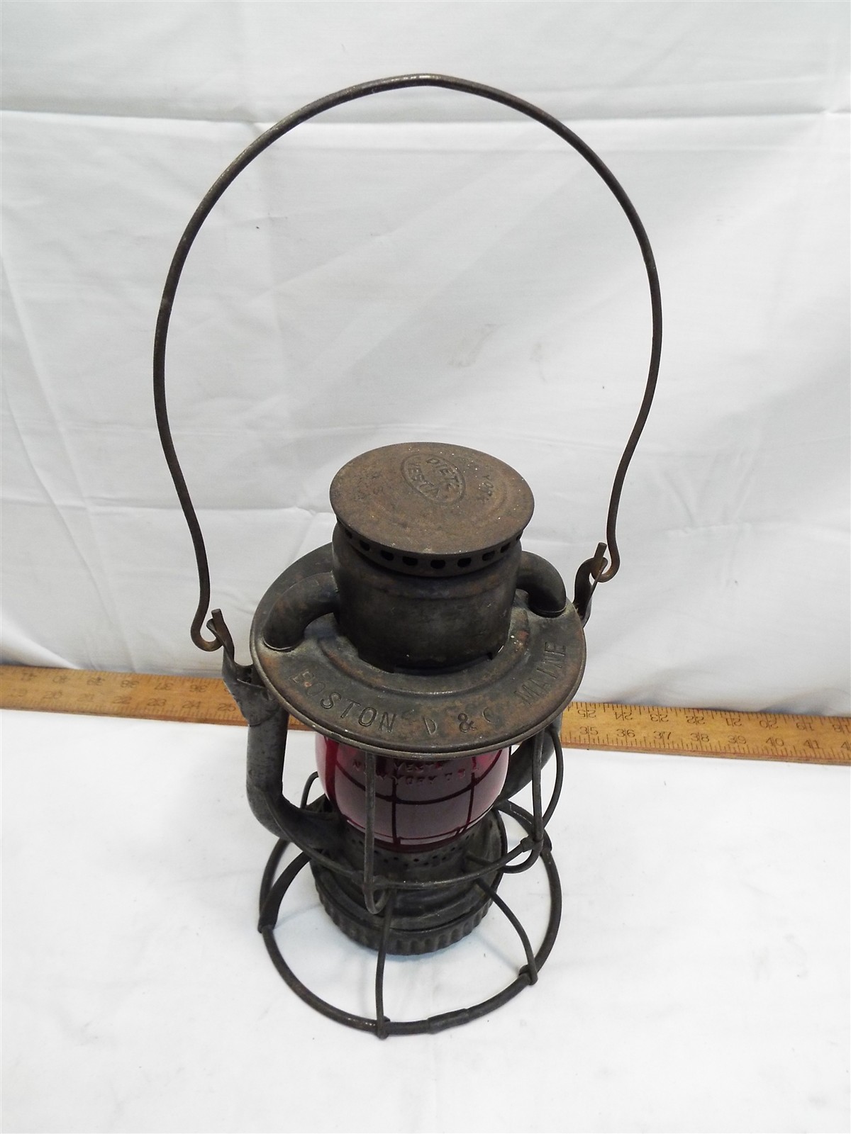 Boston & Maine Dietz Vesta Kerosene RR Lantern Railroad Lamp Light